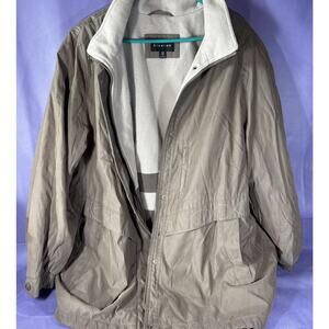 Braeton Ladies Plus Size 3X Zip Up Brown /Tan Jacket